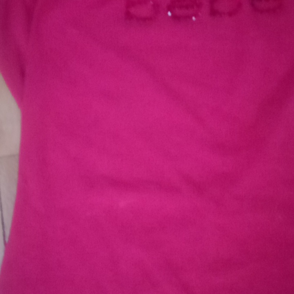 GUC bebe logo rhinestone top. Red Large - Picture 3 of 7